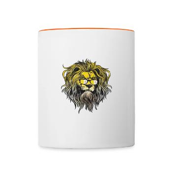 Vatikan - Tasse zweifarbig - Weiß/Orange - Vorne