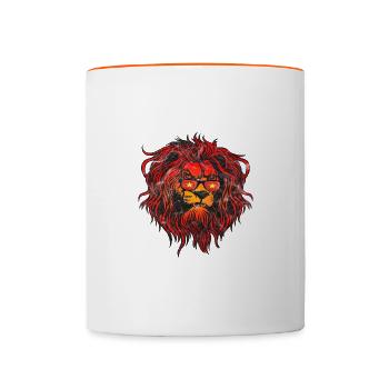 Vietnam - Tasse zweifarbig - Weiß/Orange - Vorne
