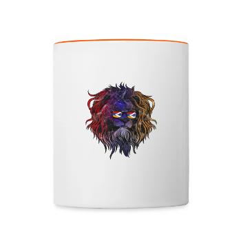 Artsakh - Mug contrasté - blanc/orange - Devant