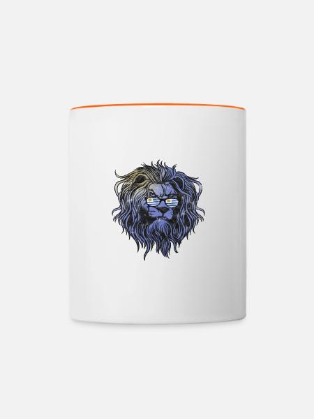 Uruguay - Tasse zweifarbig - Weiß/Orange