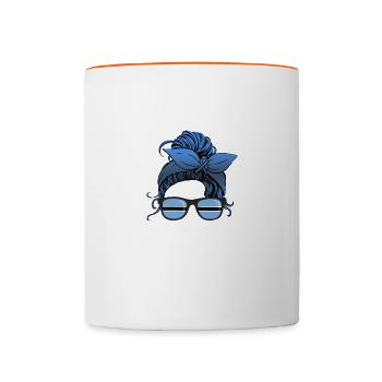 Botswana - Mug contrasté - blanc/orange - Devant
