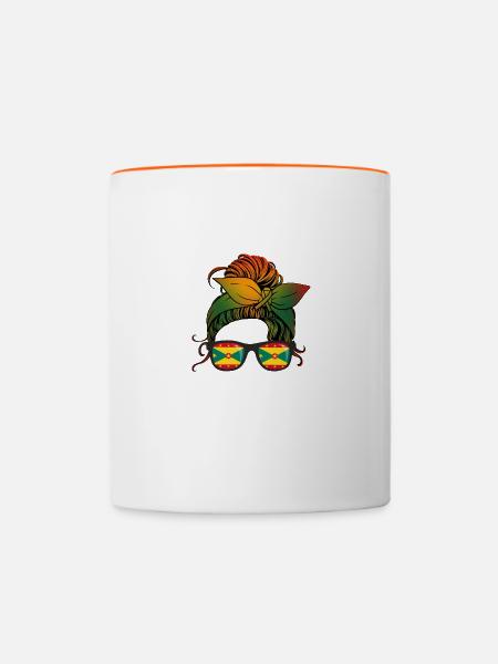 Grenada - Tasse zweifarbig - Weiß/Orange