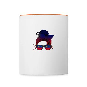 Liechtenstein - Mug contrasté - blanc/orange - Devant