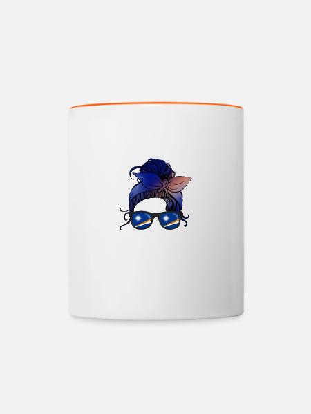 Marshallinseln - Tasse zweifarbig - Weiß/Orange