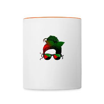 Martinique - Mug contrasté - blanc/orange - Devant