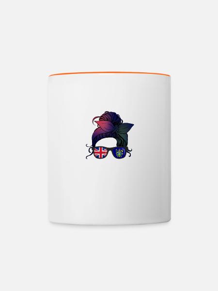 Pitcairninseln - Tasse zweifarbig - Weiß/Orange