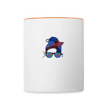 République démocratique du Congo - Mug contrasté - blanc/orange - Devant