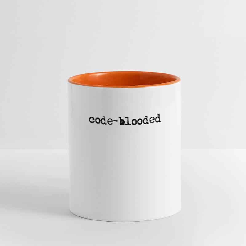 Codage de programmation amusant à sang de code - Data Web Mug contrasté