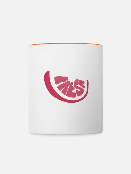 Fresh Grapefruit - Tasse zweifarbig - Weiß/Orange