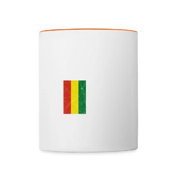 Bolivien - Tasse zweifarbig - Weiß/Orange - Vorne