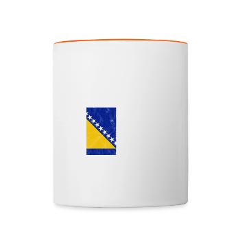 Bosnie-Herzégovine - Mug contrasté - blanc/orange - Devant