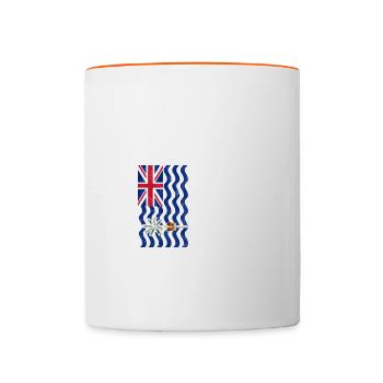 British Indian Ocean Territory - Contrasting Mug - white/orange - Front