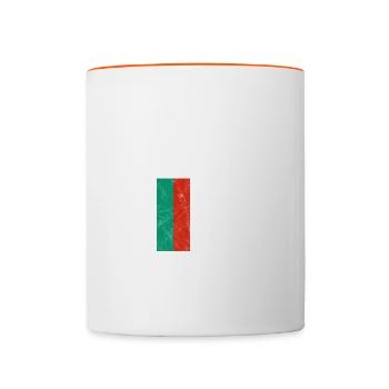 Bulgarie - Mug contrasté - blanc/orange - Devant