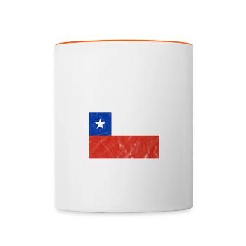 Chile - Contrasting Mug - white/orange - Front