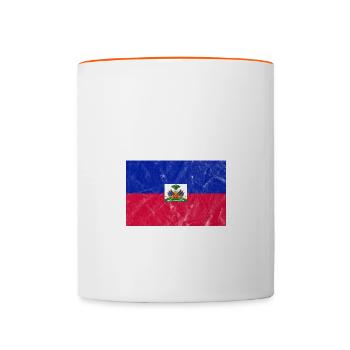 Haiti - Tasse zweifarbig - Weiß/Orange - Vorne