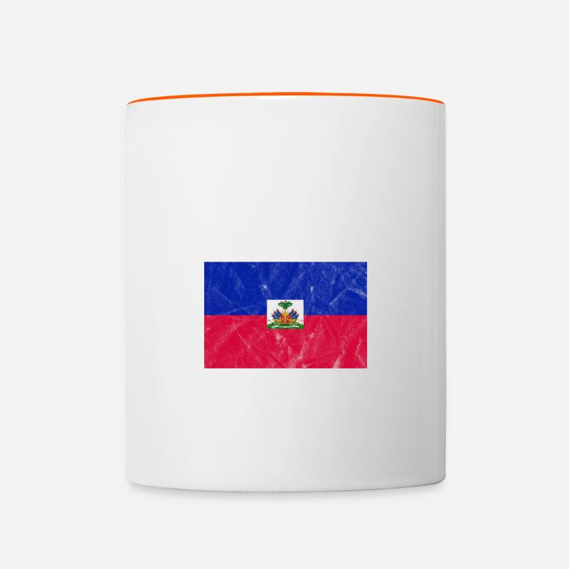 Haïti - Mug contrasté - blanc/orange