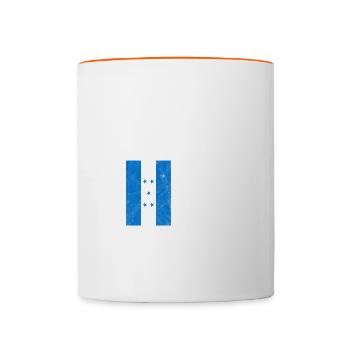 Honduras - Mug contrasté - blanc/orange - Devant