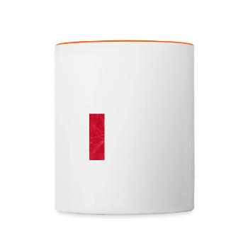 Indonesien - Tasse zweifarbig - Weiß/Orange - Vorne