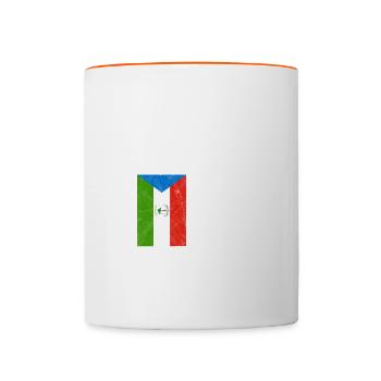 Guinée équatoriale - Mug contrasté - blanc/orange - Devant