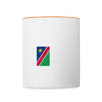 Namibia - Contrasting Mug - white/orange - Front