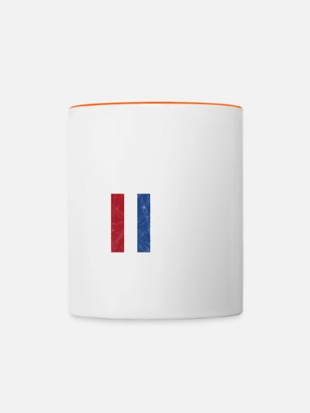 Niederlande - Tasse zweifarbig - Weiß/Orange