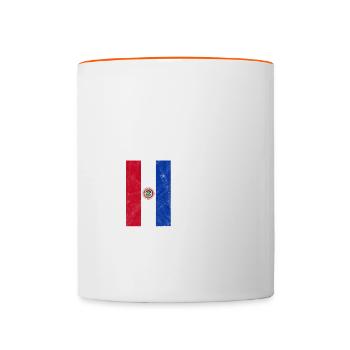 Paraguay - Mug contrasté - blanc/orange - Devant