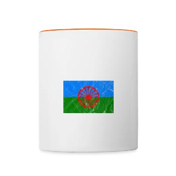 Rom - Mug contrasté - blanc/orange - Devant