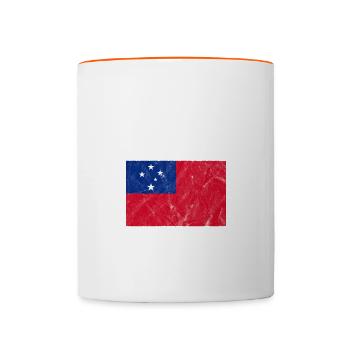 Samoa - Mug contrasté - blanc/orange - Devant