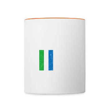 Sierra Leone - Mug contrasté - blanc/orange - Devant