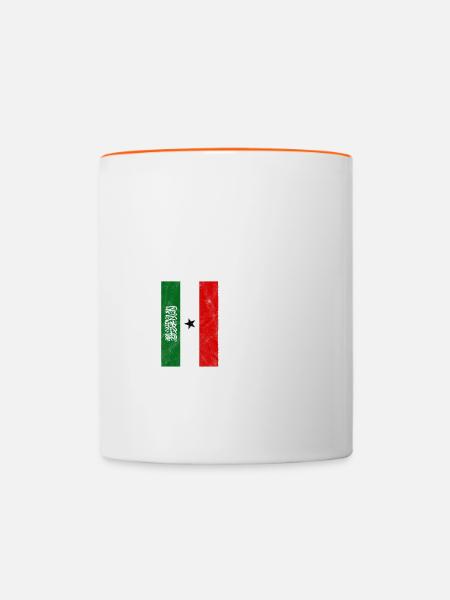 Somaliland - Tasse zweifarbig - Weiß/Orange
