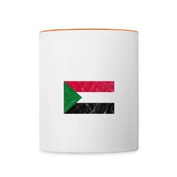 Sudan - Tasse zweifarbig - Weiß/Orange - Vorne