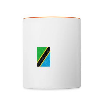 Tanzania - Contrasting Mug - white/orange - Front