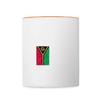 Vanuatu - Tasse zweifarbig - Weiß/Orange - Vorne