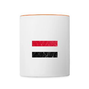 Yémen - Mug contrasté - blanc/orange - Devant