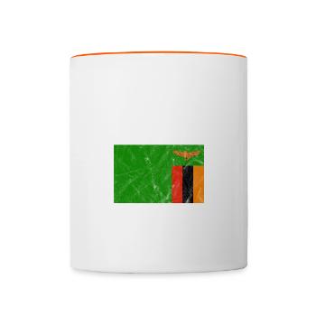 Sambia - Tasse zweifarbig - Weiß/Orange - Vorne
