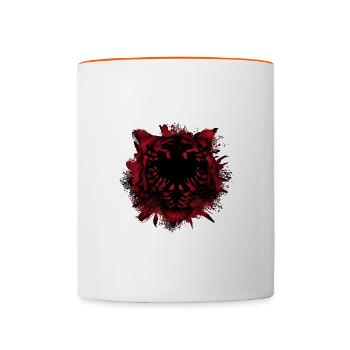 Albania - Contrasting Mug - white/orange - Front