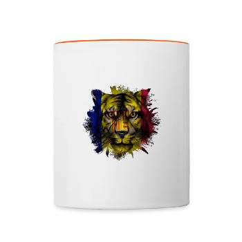 Andorra - Tasse zweifarbig - Weiß/Orange - Vorne