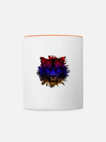 Armenien - Tasse zweifarbig - Weiß/Orange
