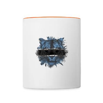 Botswana - Mug contrasté - blanc/orange - Devant