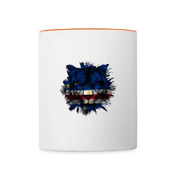 Cape Verde - Contrasting Mug - white/orange - Front