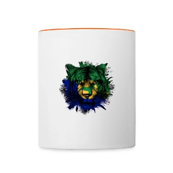Christmas Island - Contrasting Mug - white/orange - Front