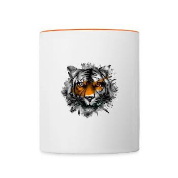 Cyprus - Contrasting Mug - white/orange - Front