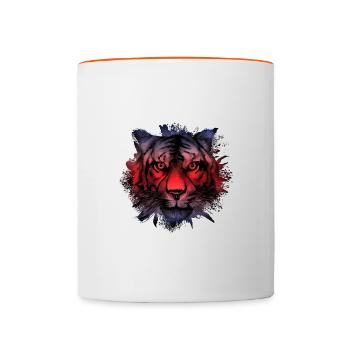Costa Rica - Mug contrasté - blanc/orange - Devant