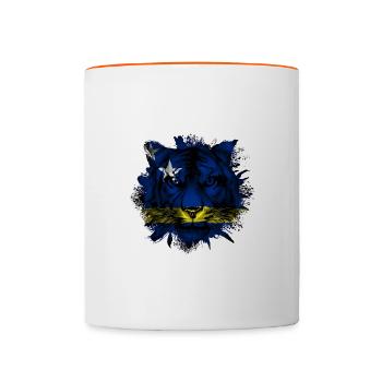 Curacao - Contrasting Mug - white/orange - Front
