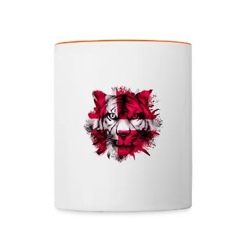 Denmark - Contrasting Mug - white/orange - Front