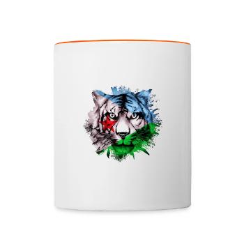 Djibouti - Contrasting Mug - white/orange - Front