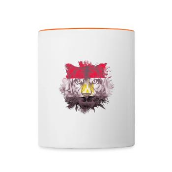 Ägypten - Tasse zweifarbig - Weiß/Orange - Vorne