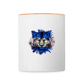 El Salvador - Tasse zweifarbig - Weiß/Orange - Vorne