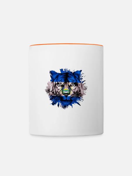 El Salvador - Tasse zweifarbig - Weiß/Orange