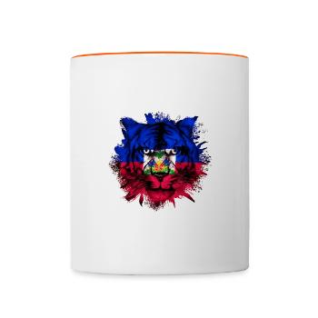 Haiti - Tasse zweifarbig - Weiß/Orange - Vorne